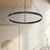 Cerchio 24-in Black LED Pendant