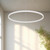 Cerchio 36-in White LED Pendant