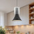 Floe 8-in Glossy Black/Clear Crystal LED Pendant