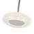 Stephord 4-in Chrome/Frosted Glass LED Pendant