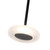 Stephord 4-in Black/Frosted Glass LED Pendant