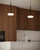 Stephord 4-in Black/Frosted Glass LED Pendant