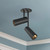 Downey 2-in Black LED Semi Flush Mount