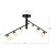Cypress 24-in Brushed Gold/Opal Glass LED Semi-Flush