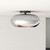Trinity 14-in Black/Chrome LED Semi Flush Mount