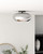 Trinity 14-in Black/Chrome LED Semi Flush Mount