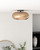 Trinity 14-in Black/Copper LED Semi Flush Mount