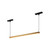 Mira 22-in Brushed Gold 4000K Trilo Track Linear Pendant