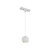 Faria 3-in White Trilo Track Pendant