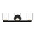 Cedar 20-in Black/Clear LED Vanity