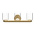 Cedar 20-in Brushed Gold/Clear LED Vanity