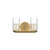 Birch 11-in Brushed Gold/Clear LED Vanity