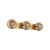 Samar 32-in Brushed Gold/Copper 3 Lights Vanity