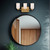 Nola 18-in Brushed Gold/Glossy Opal Glass Socket Vanity Light