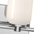 Nola 31-in Chrome/Glossy Opal Glass Socket Vanity Light