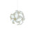 Small Swirl Hanging Pendant Lamp - Cool white