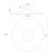 Cruz 15-in Felt - Gray LED Wall Sconce