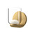 Cedar 4-in Brushed Gold/Clear LED Wall Sconce
