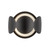 Ciel 10-in Black/Opal Glass Socket Wall Sconce