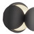 Ciel 10-in Black/Opal Glass Socket Wall Sconce