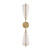 Mulberry 29-in Brushed Gold/Light Guide LED Wall Sconce