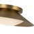 Cleo 9-in Brushed Gold/Opal Glass LED Wall Sconce