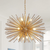 12-Light Gold Chandelier for Living Room, Dining Room with No Bulbs included