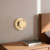 Stephord 4-in Metallic Brass/Clear Glass LED Wall Sconce