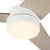 Nash 52-in White reversible blade Ceiling Fan with LED Light Kit - White