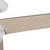 Nash 52-in White reversible blade Ceiling Fan with LED Light Kit - White