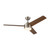 Nash 52-in White reversible blade Ceiling Fan with LED Light Kit - Brushed Nickel