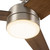 Nash 52-in White reversible blade Ceiling Fan with LED Light Kit - Brushed Nickel