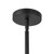 Briar 37-in Black Chandelier with Opal Glass - Black
