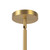 Briar 37-in Black Chandelier with Opal Glass - Brushed Gold