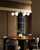 Briar 37-in Black Chandelier with Opal Glass - Brushed Gold