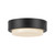 Bailey 5-in Brushed Nickel dimmable LED Outdoor Ceiling Light - Black