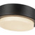 Bailey 5-in Brushed Nickel dimmable LED Outdoor Ceiling Light - Black