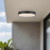Bailey 9-in Black dimmable LED Outdoor Ceiling Light - Black