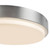 Bailey 9-in Black dimmable LED Outdoor Ceiling Light - Brushed Nickel