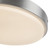 Bailey 11-in Black dimmable LED Outdoor Ceiling Light - Brushed Nickel
