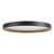 Nix 15-in White dimmable LED Flush Mount with Gold Accents - Black/Gold