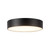 Musa 6-in Brushed Nickel dimmable LED Flush Mount - Black