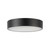 Musa 6-in Brushed Nickel dimmable LED Flush Mount - Black
