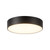 Musa 6-in Brushed Nickel dimmable LED Flush Mount - Black