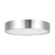Musa 8-in Black dimmable LED Flush Mount - Brushed Nickel
