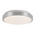 Yanis 12-in Black dimmable LED Flush Mount - Brushed Nickel