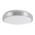 Yanis 12-in Black dimmable LED Flush Mount - Brushed Nickel