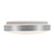 Yanis 12-in Black dimmable LED Flush Mount - Brushed Nickel