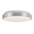 Yanis 12-in Black dimmable LED Flush Mount - Brushed Nickel