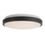 Yanis 16-in Black dimmable LED Flush Mount - Black